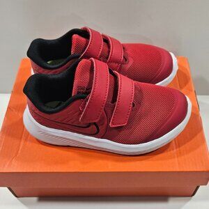 Nike Star Runner 2 Toddler Shoes Red/Black Size 9C - Like Newn